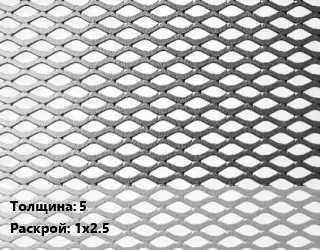 Лист просечно-вытяжной 5 1х2.5